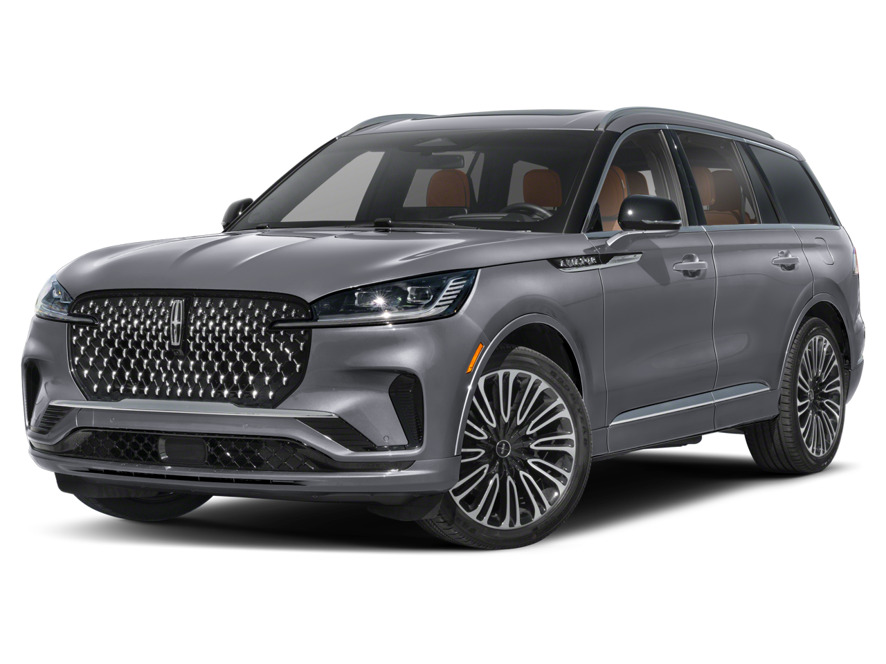 2026 Lincoln Aviator Black Label in Green — front three-quarter view