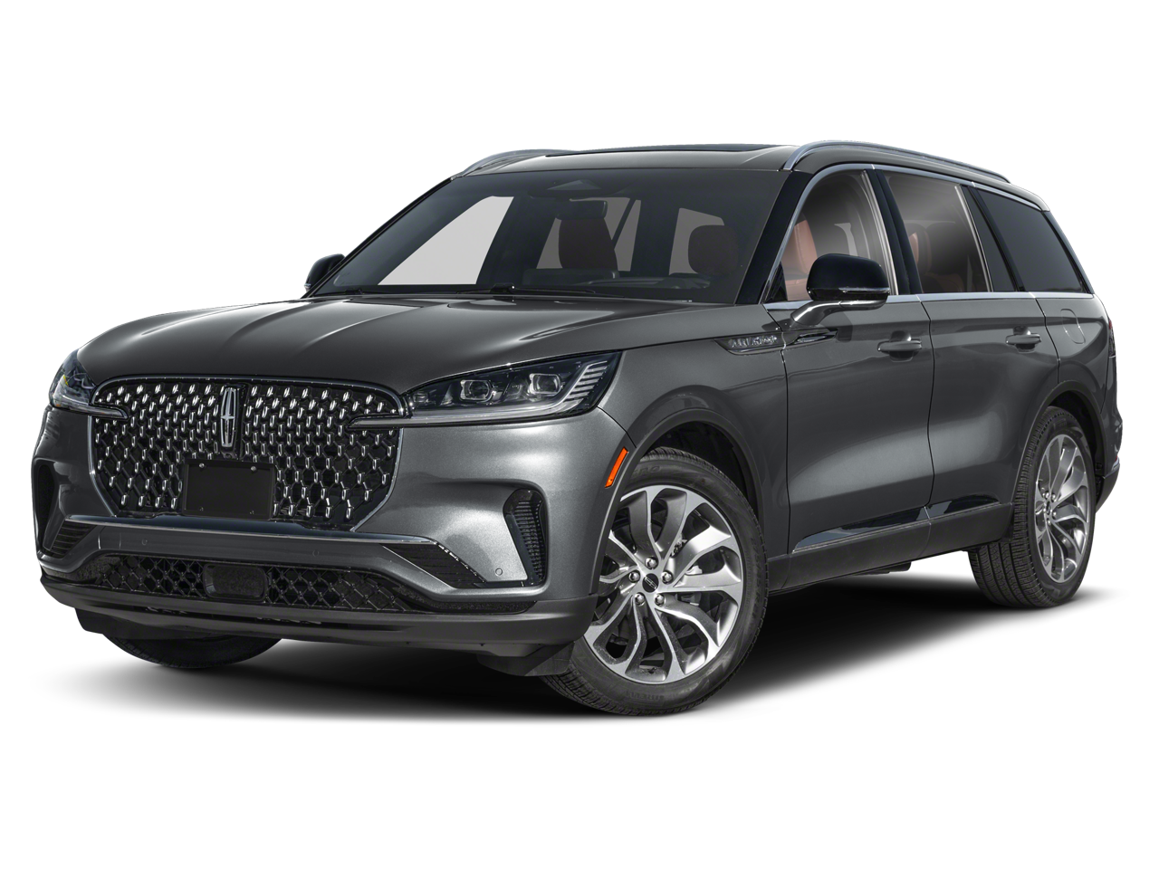 2026 Lincoln Aviator Reserve in Red — front three-quarter view