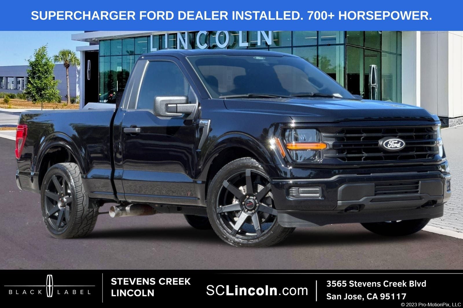 2025 Ford F-150 XL in Black Metallic — front three-quarter view