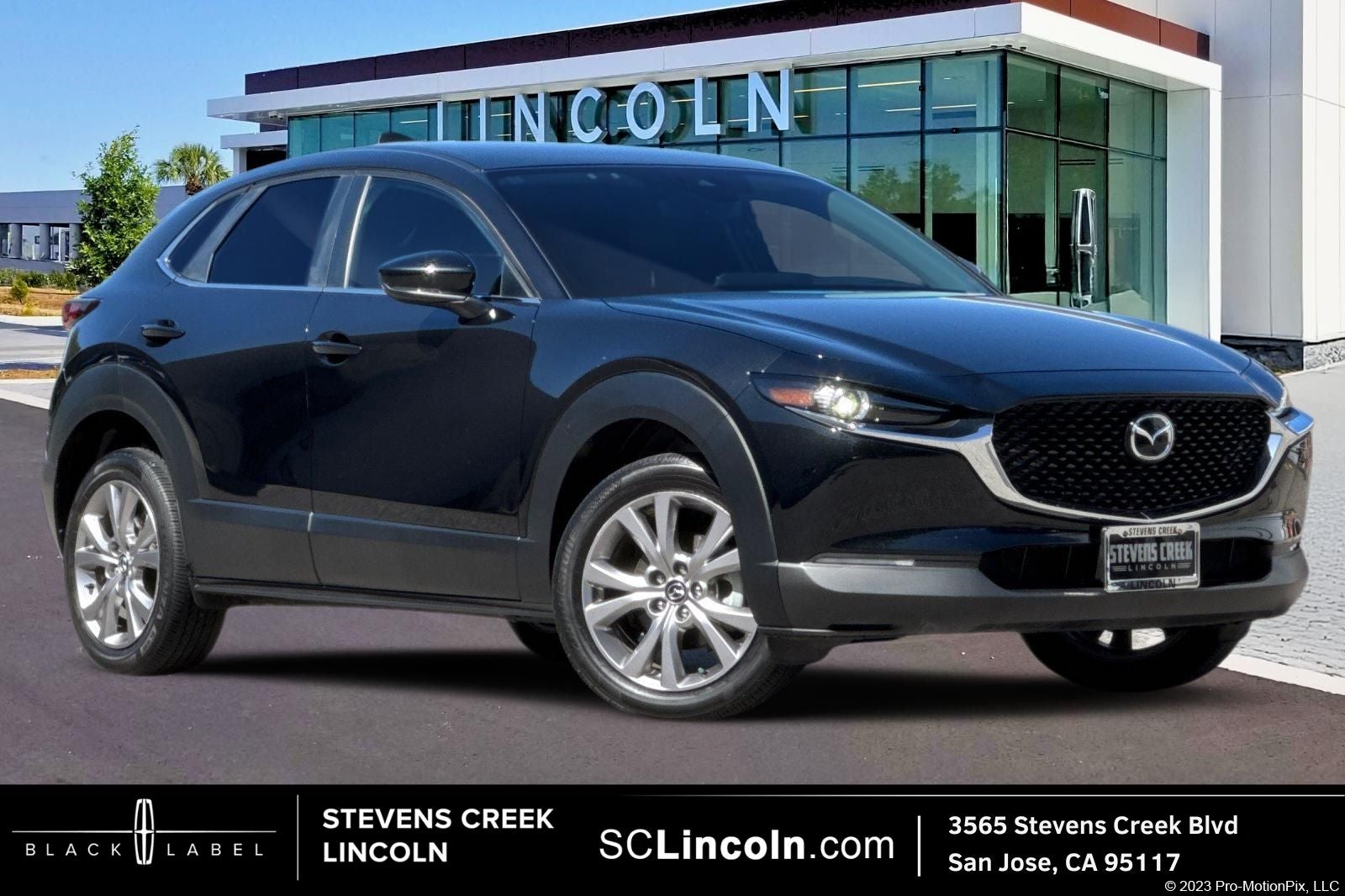 2022 Mazda Mazda CX-30 2.5 S Select Package in Jet Black Mica — front three-quarter view