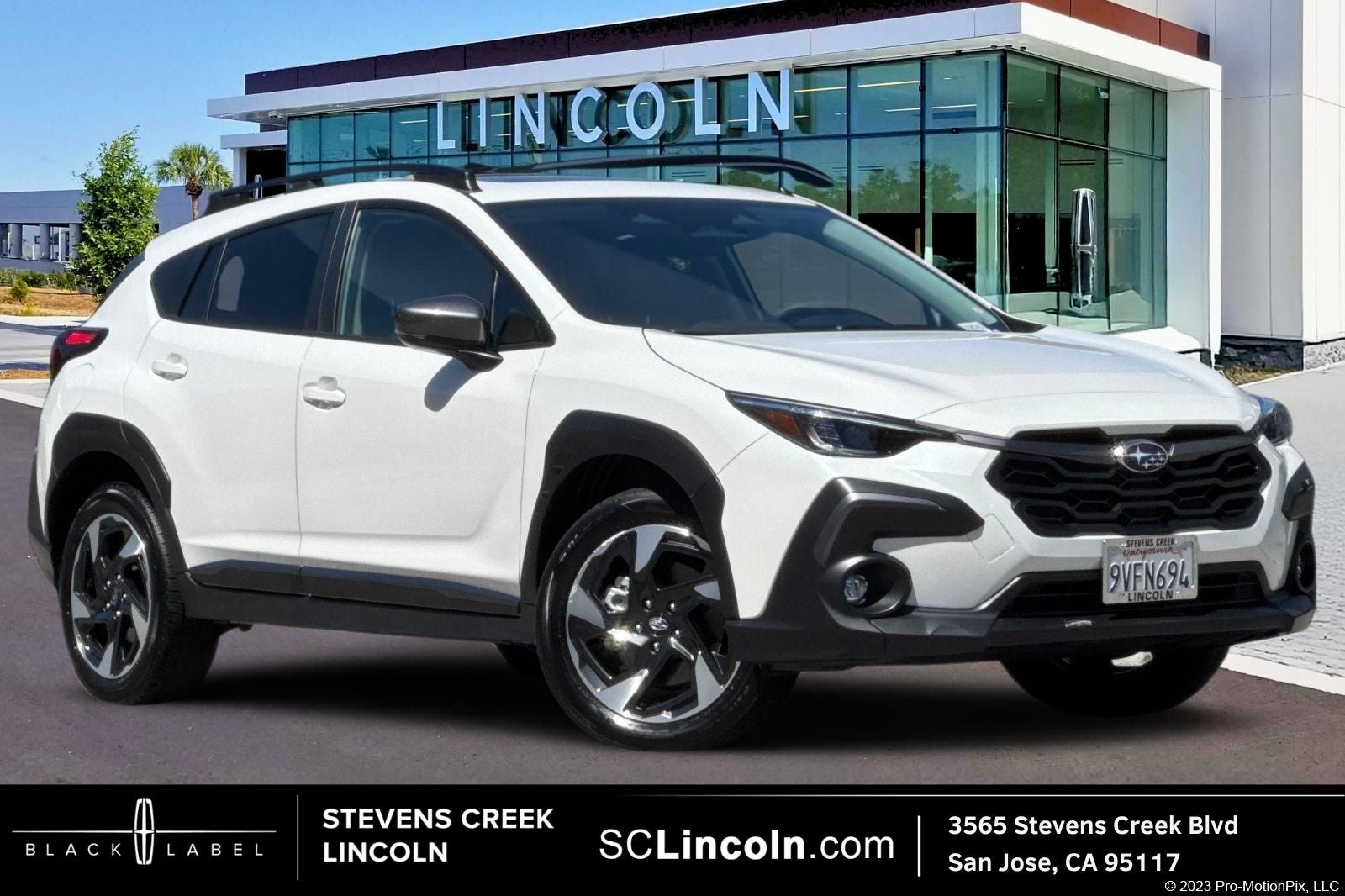 2024 Subaru Crosstrek Limited in Crystal White Pearl — front three-quarter view