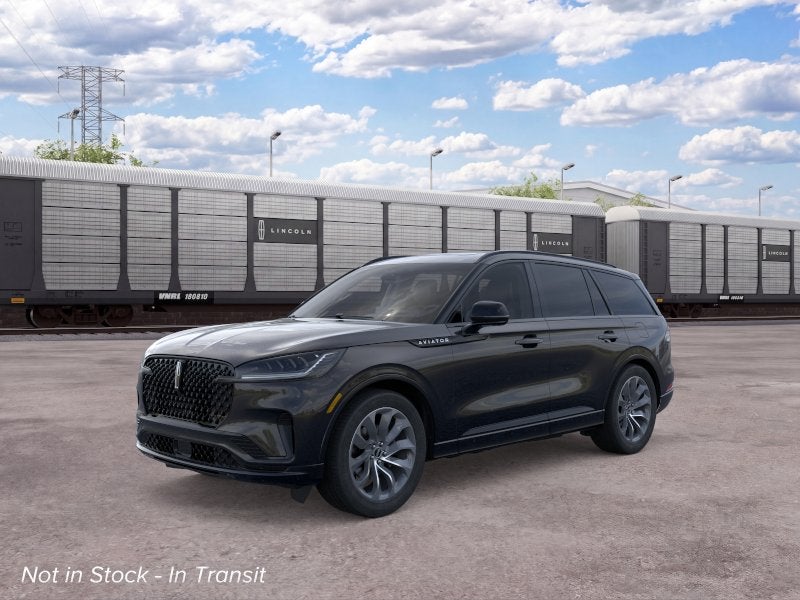 2026 Lincoln Aviator Premiere in Black Metallic — front three-quarter view