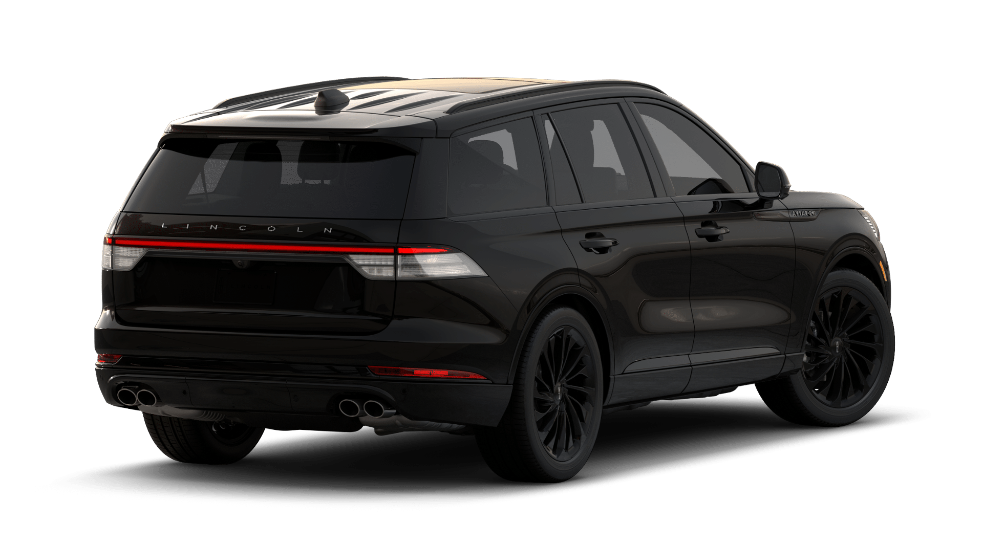 2026 Lincoln Aviator — rear three-quarter view