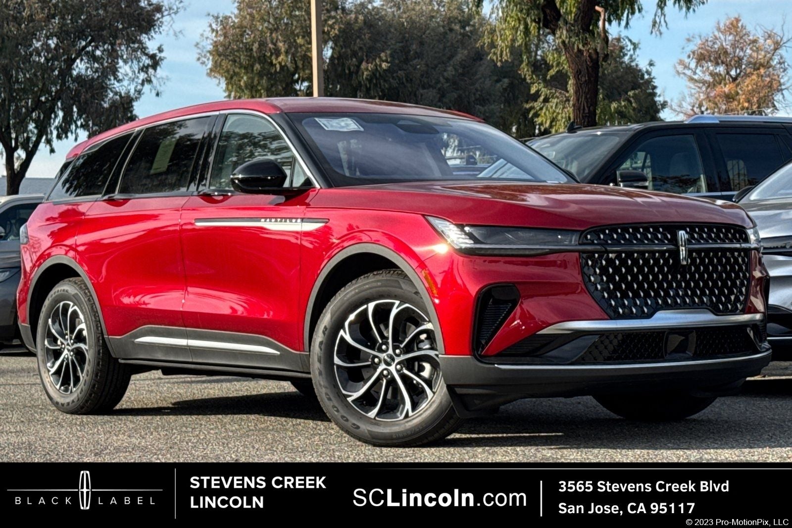 2026 Lincoln Nautilus Premiere in Red — front three-quarter view