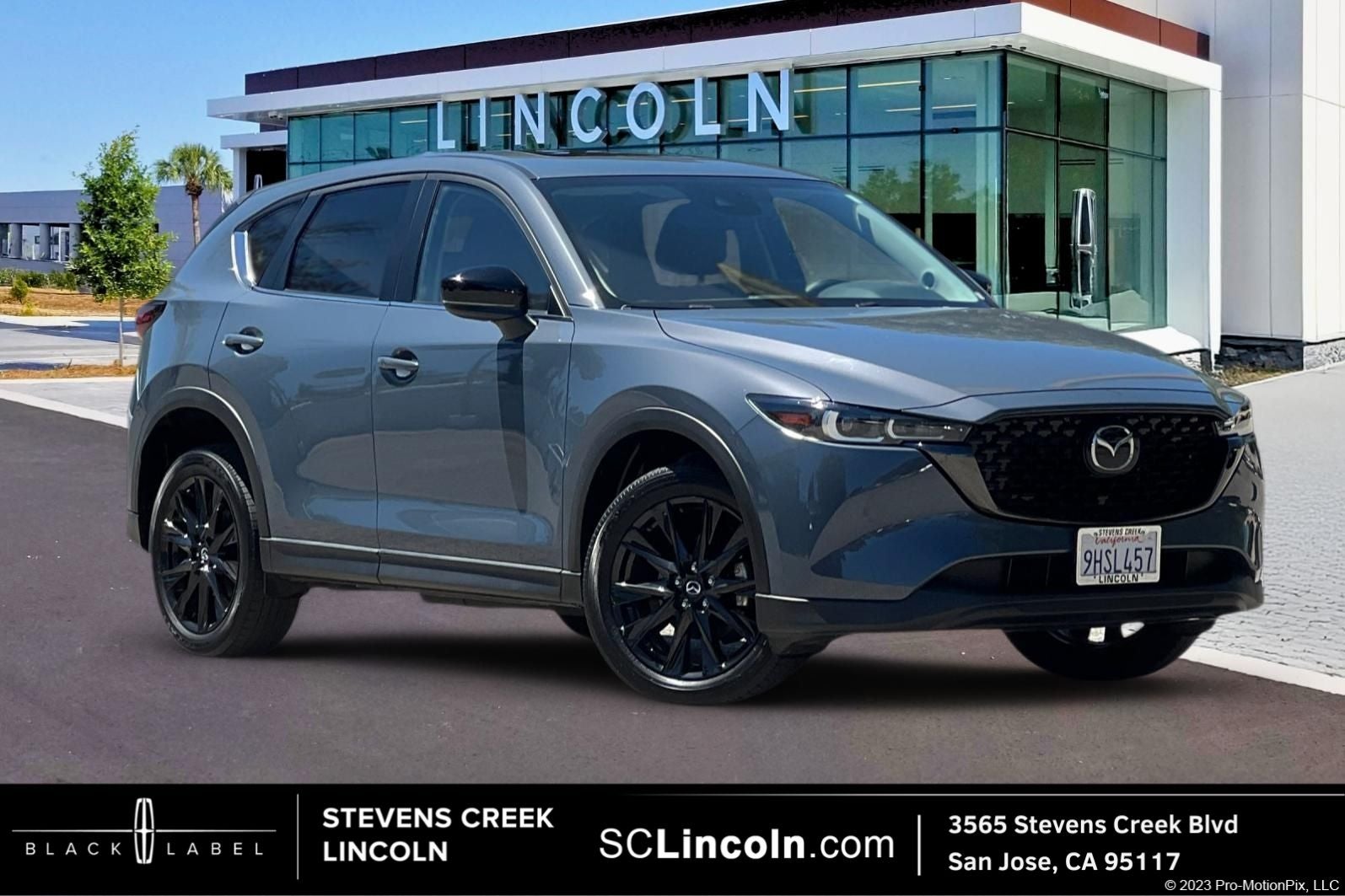 2023 Mazda Mazda CX-5 2.5 S Carbon Edition in Polymetal Gray — front three-quarter view