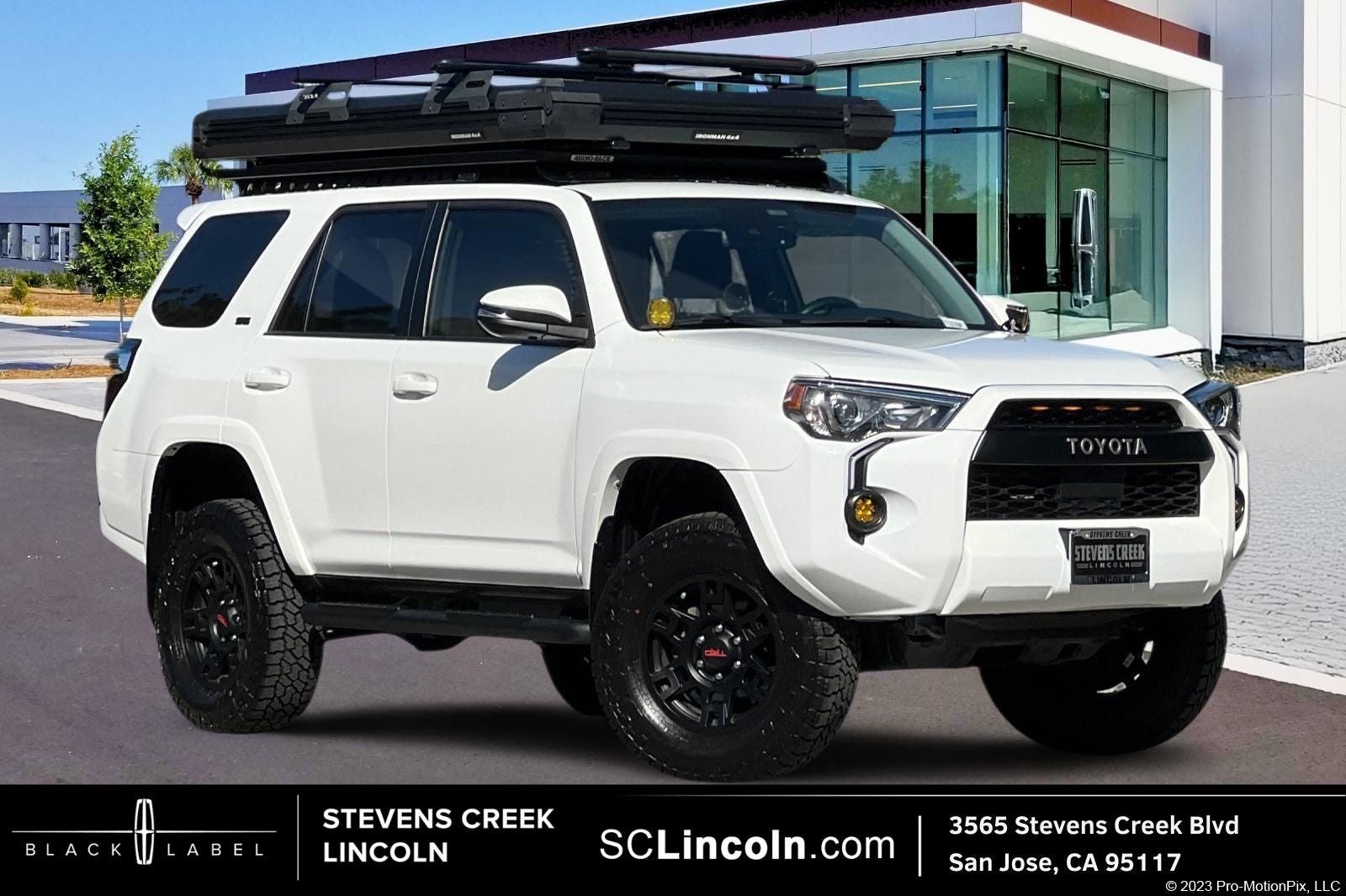2023 Toyota 4Runner SR5 Premium in Ice — front three-quarter view