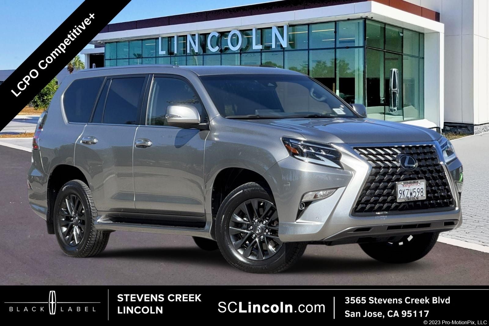 2023 Lexus GX 460 in Silver — front three-quarter view