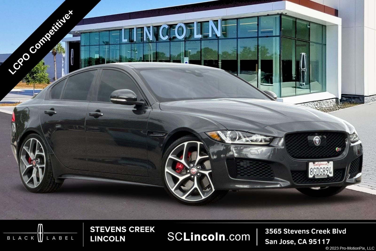 2018 Jaguar XE S LCPO Competitive+ in Gray — front three-quarter view